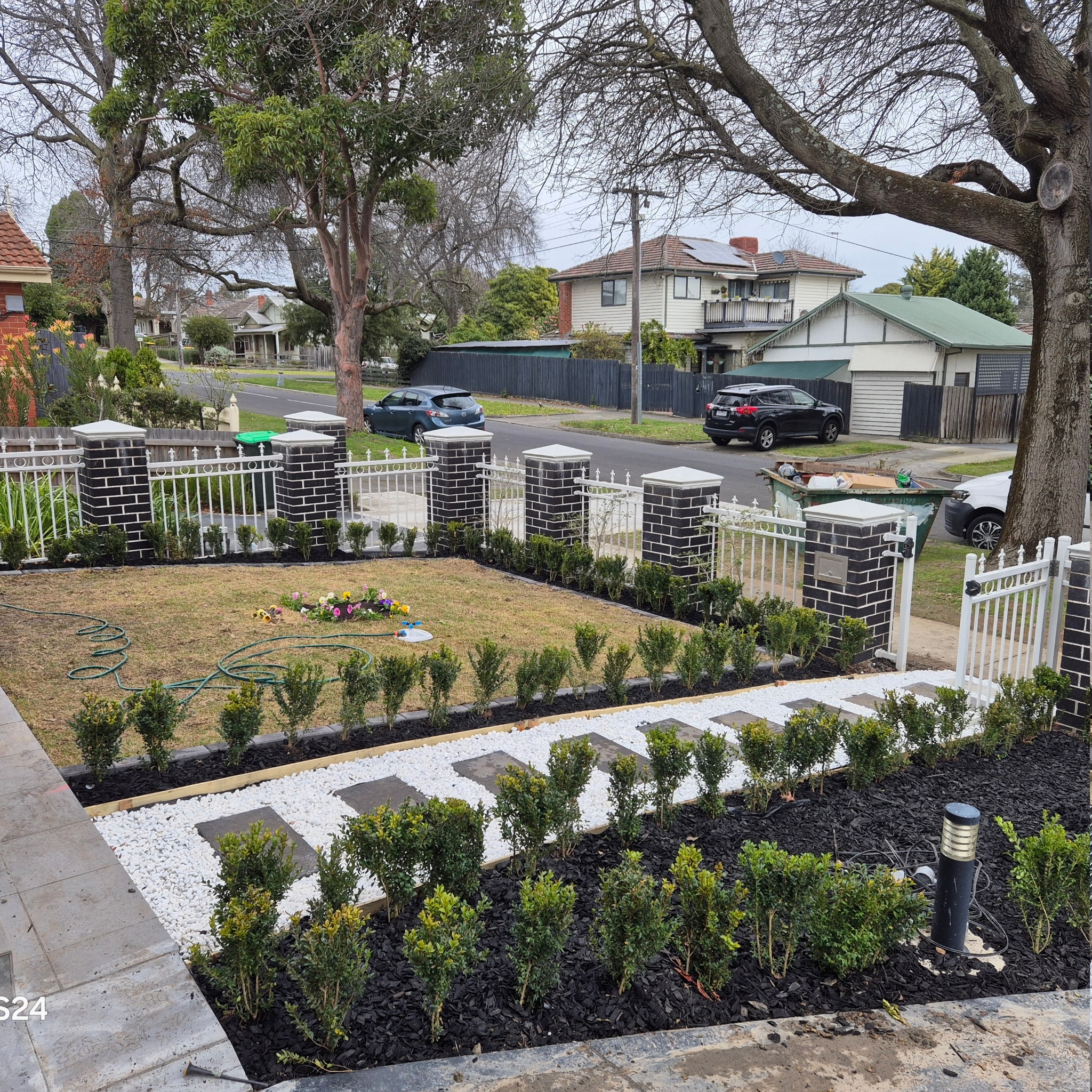 Front yard landscaping, Nunawading — Antonio PrimeScape Construction