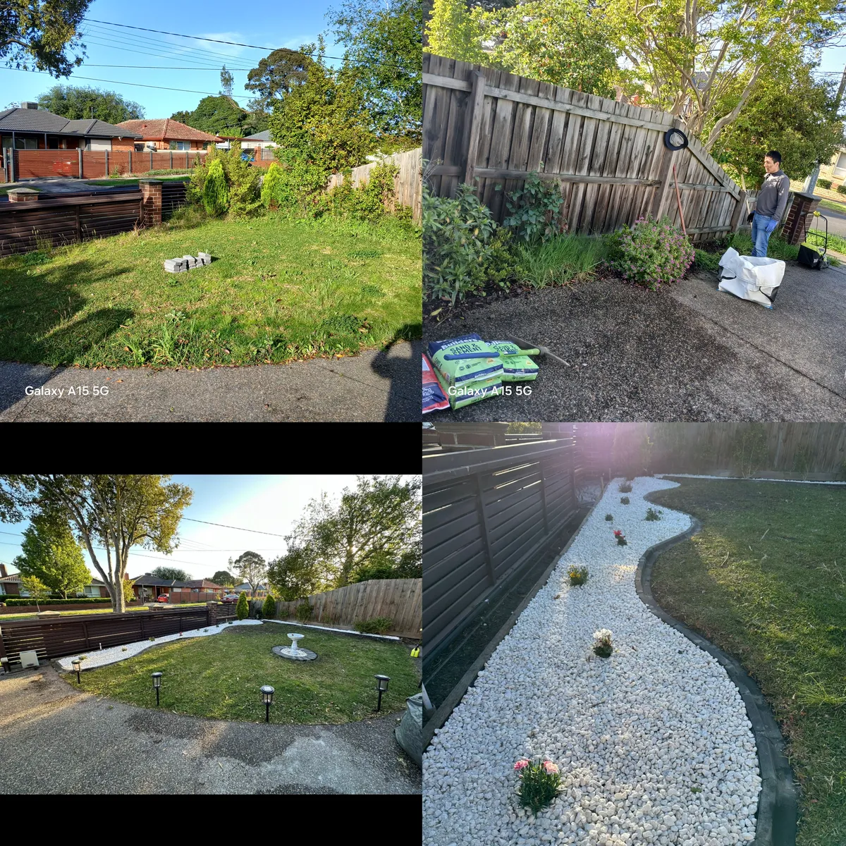 Sandstone crazy paving driveway