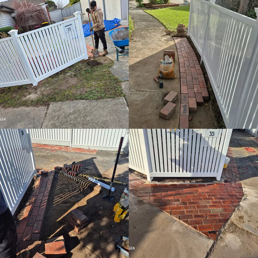 Brick border paving Melbourne